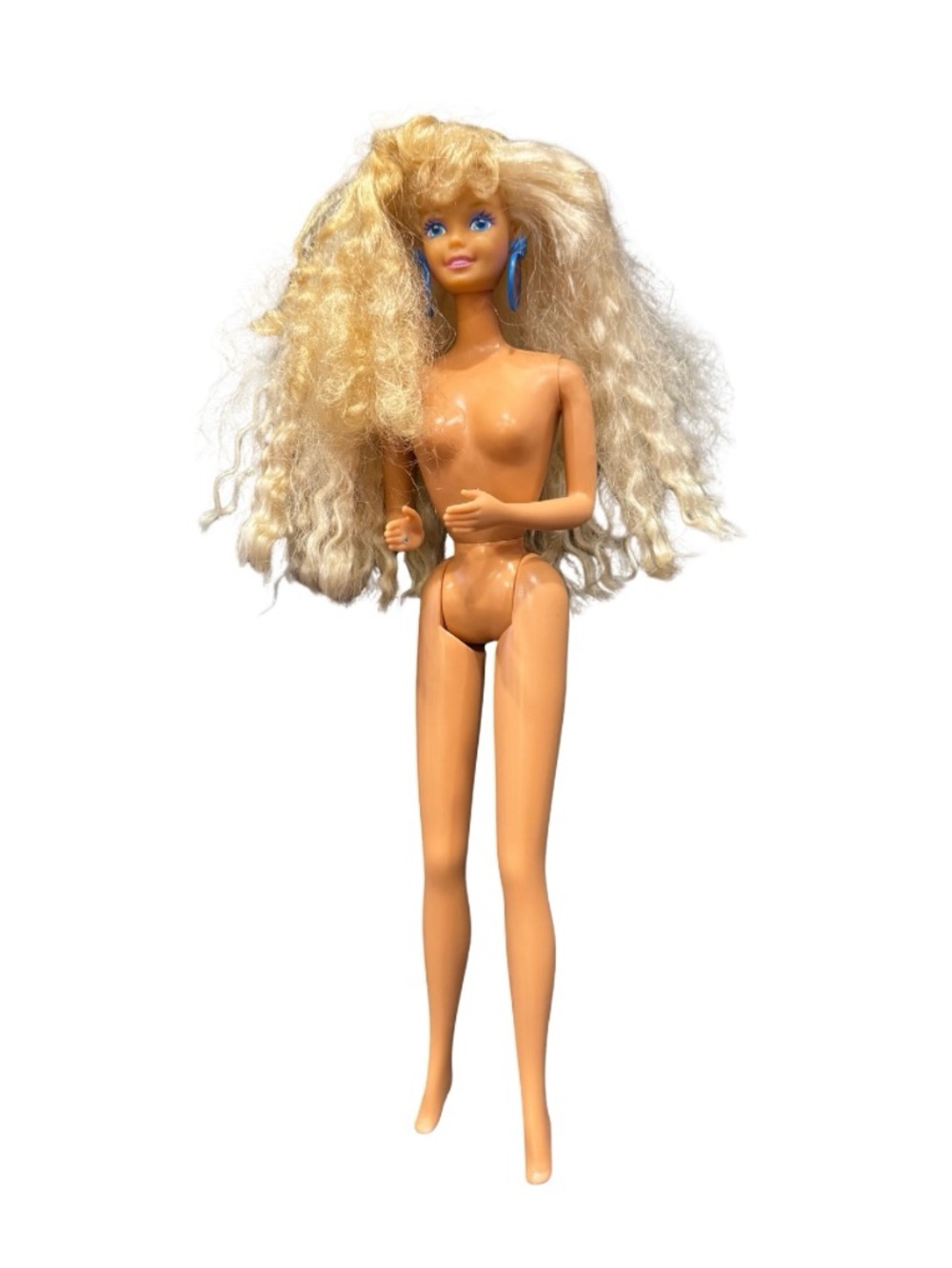 Vinatge Barbie The All Stars Aerobics Long Blonde Crimped Hair